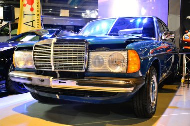 Pasay, PH - 19 Mayıs - Mercedes Benz 19 Mayıs 2018 tarihinde Pasay, Filipinler 'de Trans Sport Show' da.