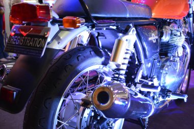 PASIG, PH - 9 Mart - Royal Enfield önleyici motosiklet Ride Ph motosiklet gösterisi 9 Mart 2019 Pasig, Filipinler.