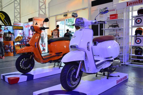 Pasig March Lambretta V200 Robogó Ride Motorkerékpár Kiállításon 2019 Március — Stock Fotó