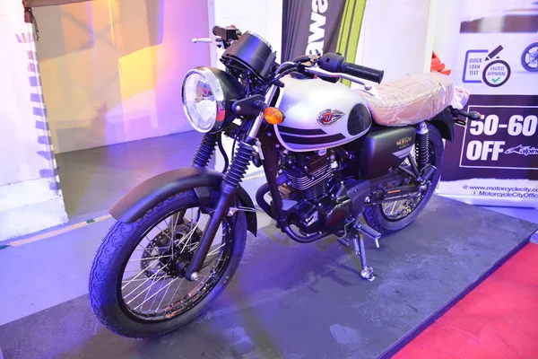 Pasig Marca Kawasaki 175 Wystawie Motocyklowej Ride Marca 2019 Pasig — Zdjęcie stockowe