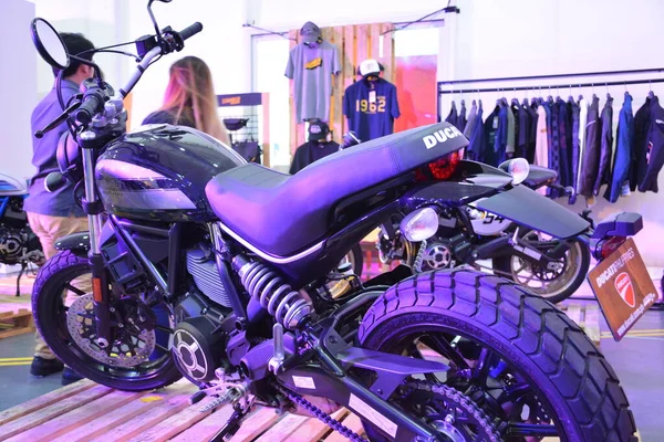 Pasig Mars Ducati Scrambler Motorcykel Motorcykelmässan Ride Den Mars 2019 — Stockfoto