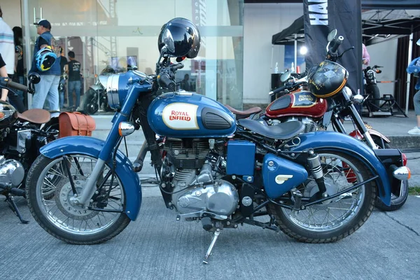 Pasig Марта Royal Enfield Motorcycle Ride Motorcycle Show March 2019 — стоковое фото