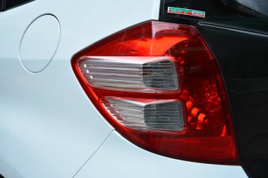 MANILA, PH - NOVEMBER 10 - 10 Kasım 2018 'de Filipinler, Manila' da TransKnight taşımacılık fuarında Honda caz fren lambası.