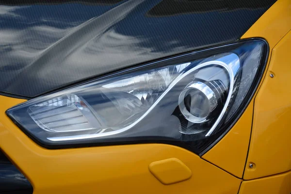 Manila November Hyundai Genesis Coupe Head Light Transknight Transport Show — Stock Photo, Image