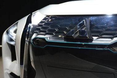 PAsay, PH - OCT 27 - Mitsubishi E Evrim Konsept Grill 27 Ekim 2018 'de Filipin Uluslararası Otomobil Fuarı' nda.