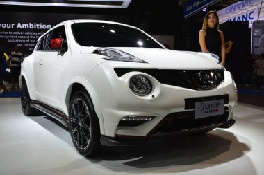 PAsay, PH - 27 Ekim 2018 'de Filipin Uluslararası Otomobil Fuarı' nda Nissan juke.