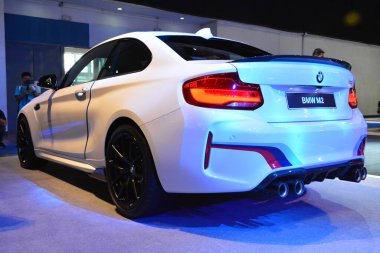 Pasay, PH - OCT 27 - BMW m2 Filipin Uluslararası Otomobil Fuarı 'nda 27 Ekim 2018 Pasay, Filipinler.