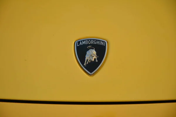 Quezon City Apr Lamborghini Gallardo Embléma Rev Autókiállításon 2019 Április — Stock Fotó