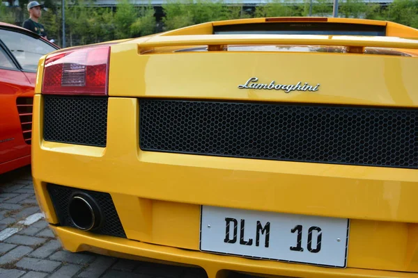 Quezon City Apr Lamborghini Gallardo Auf Der Autoshow Rev April — Stockfoto