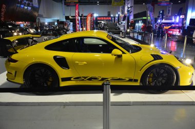 PAsay, PH - 25 Mayıs - 2019 Porsche gt3 rs 25 Mayıs 2019 tarihinde Pasay, Filipinler 'de Trans Spor Fuarı.