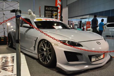 PAsay, PH - 25 Mayıs - 25. Trans Spor Şovunda Mazda Rx8 25 Mayıs 2019, Pasay, Filipinler.