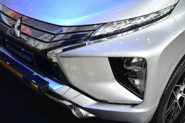 PAsay, PH - 25 Mayıs - Mitsubishi xpander far 25 Mayıs 2019 tarihinde Pasay, Filipinler 'de Trans Spor Fuarında.