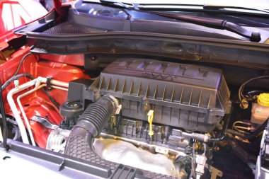 Pasay, PH - APR 7 - Morris Garajları 7 Nisan 2019 tarihinde Pasay, Filipinler 'de Manila Uluslararası Otomobil Fuarı' nda.