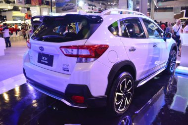 Pasay, PH - APR 7 - Subaru Xv SUv Manila Uluslararası Otomobil Fuarı 'nda 7 Nisan 2019, Pasay, Filipinler.