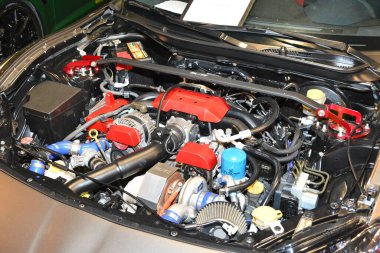 PAsay, PH - NOV 30 - Toyota 86 motor Manila Oto Salon araba fuarında 30 Kasım 2018 Pasay, Filipinler.