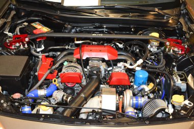 PAsay, PH - NOV 30 - Toyota 86 motor Manila Oto Salon araba fuarında 30 Kasım 2018 Pasay, Filipinler.