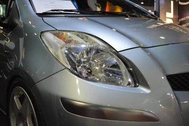 PAsay, PH - 30 Kasım 2018 'de Filipinler, Pasay' da Manila Oto Salon araba fuarında Toyota yaris.