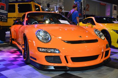 PAsay, PH - 30 NOV - Porsche gt3 rs Manila Oto Salon araba fuarında 30 Kasım 2018, Pasay, Filipinler.