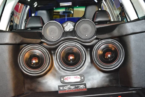 Pasay Nov Speaker Sound System Manila Auto Salon Car Show — 스톡 사진