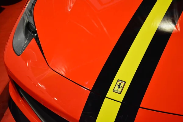 Pasay Nov Supersamochód Ferrari Targach Samochodowych Manila Auto Salon Listopada — Zdjęcie stockowe