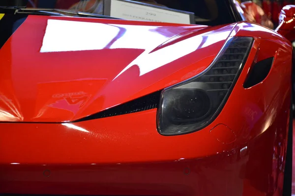 Pasay Nov Ferrari Supercar Headlight Manila Auto Salon Car Show — Stock Photo, Image