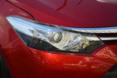 Pasay, PH-DEC 8 - Bumper to Bumper araba fuarında Toyota corolla far 8 Aralık 2018, Pasay, Filipinler.