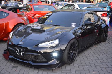 Pasay, PH-8 - Toyota 86 Bumper to Bumper araba fuarında 8 Aralık 2018, Pasay, Filipinler.