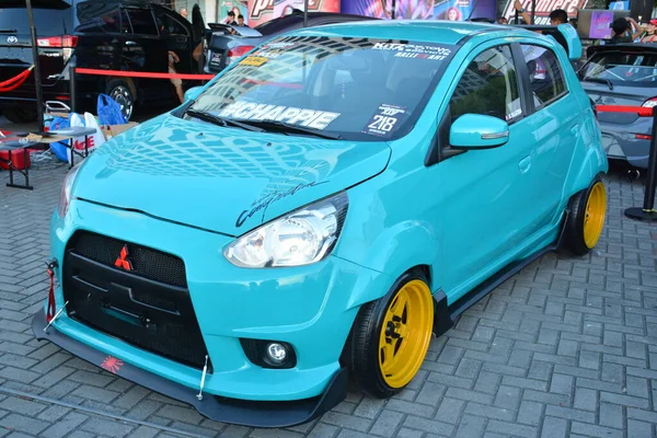 Pasay Dec Mitsubishi Mirage Bumper Bumper Car Show Dicembre 2018 — Foto Stock