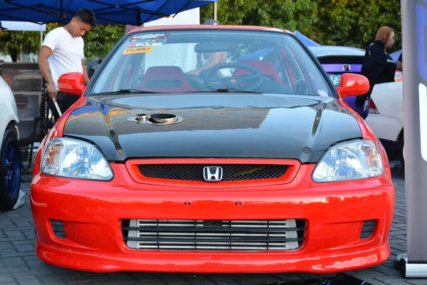 Pasay Dec Honda Cívica Bumper Para Bumper Carro Show Dezembro — Fotografia de Stock