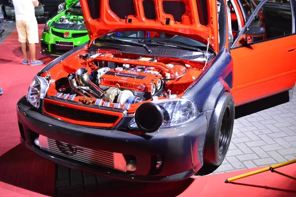 Pasay Grudzień Honda Obywatelska Bumper Bumper Car Show Grudnia 2018 — Zdjęcie stockowe