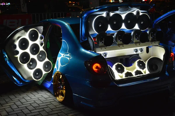 Pasay Dec Toyota Corolla Mit Soundsystem Auf Der Autoshow Dezember — Stockfoto