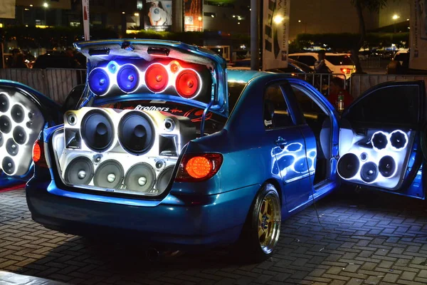 Pasay Dec Toyota Corolla Sound System Bumper Bumper Car Show — стокове фото