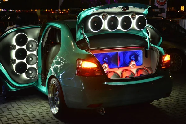 Pasay Dec Toyota Vios Sound System Bumper Bumper Car Show — Stok fotoğraf