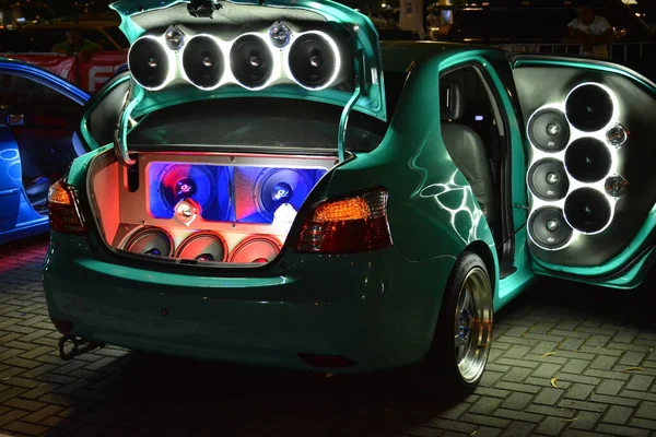 Pasay Dec Toyota Vios Mit Soundsystem Auf Der Autoshow Dezember — Stockfoto