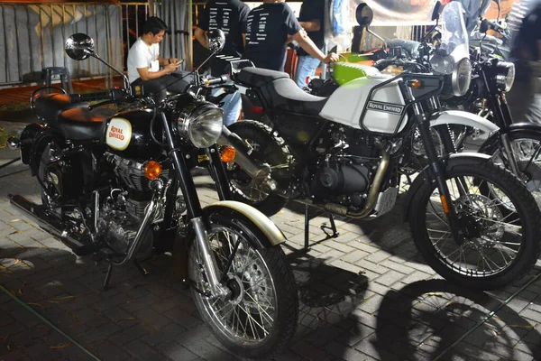 Pasay Dec Royal Enfield Motorcycle Bumper Bumper Car Show December — Stock fotografie