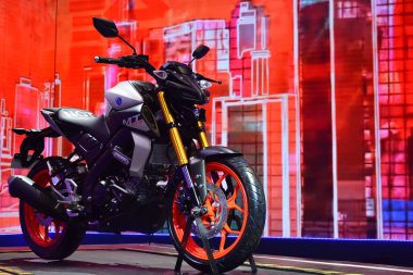 Pasay, PH - 24 MAR - Yamaha mt15 motosiklet 24 Mart 2019 tarihinde Pasay, Filipinler 'de gerçekleştirildi..