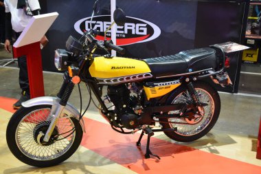 Pasay, PH - 24 MAR - Baotian bt. 125 motosiklet 24 Mart 2019 tarihinde Pasay, Filipinler 'de gerçekleştirildi..