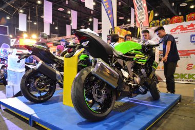 Pasay, PH - 24 Mart - Kawasaki ninja motosikleti 24 Mart 2019 tarihinde Pasay, Filipinler 'de gerçekleştirildi..