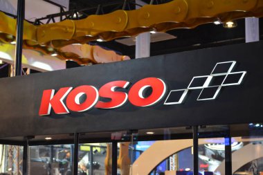 PAsay, PH - MAR 24 - Koso 24 Mart 2019 tarihinde Pasay, Filipinler 'de İç Yarış Motosiklet Festivali ve Ticaret Fuarı' nda imza attı.