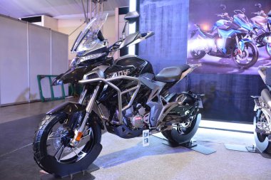 PAsay, PH - MAR 24 - Zontes motosikleti 24 Mart 2019 tarihinde Filipinler 'in Pasay kentinde gerçekleştirildi..