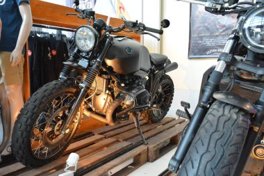 Pasay, PH - MAR 24 - BMW motosiklet 24 Mart 2019 tarihinde Pasay, Filipinler 'de gerçekleştirildi.