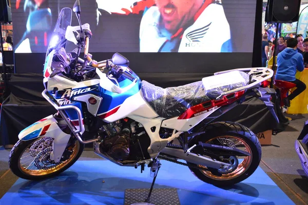 Pasay Mar Honda Africa Twin Motorcycle Racing Motor Bike Festival — Fotografia de Stock