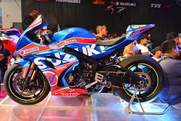 Pasay Mar Мотоцикл Suzuki Racing Motor Festival Trade Show Марта — стоковое фото