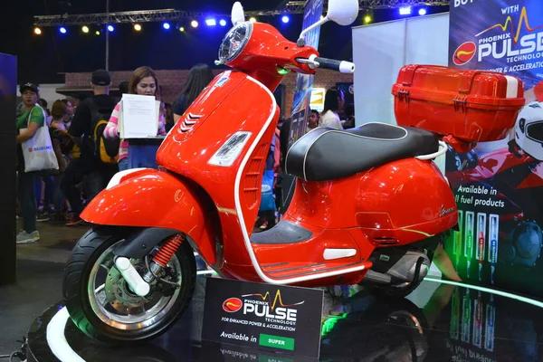 Pasay Mar Vespa Piaggio Motorfiets Racing Motor Bike Festival Trade — Stockfoto