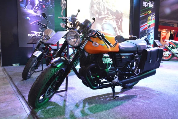 Pasay Mar Moto Guzzi Stenen Motorfiets Racing Motor Bike Festival — Stockfoto