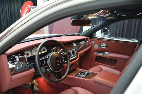 Taguig Julho Rolls Royce Ghost Dashboard Julho 2019 Bonifacio Global — Fotografia de Stock