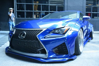 TAGUIG, PH - 13 Temmuz - Lexus rcf 13 Temmuz 2019 Bonifacio Global City, Taguig, Filipinler.