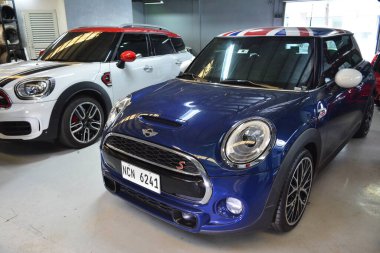 13 Temmuz 2019 'da Bonifacio Global City, Taguig, Filipinler' de Mini Cooper..