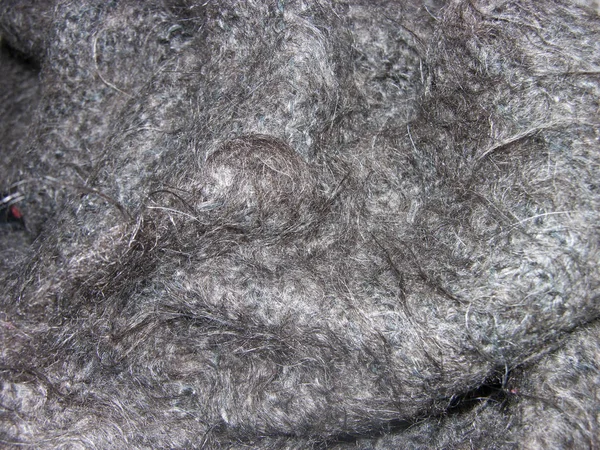 手編み 手作りで作られた草原のヤギのウールから古い着用ショール マクロ 狭い焦点 — ストック写真