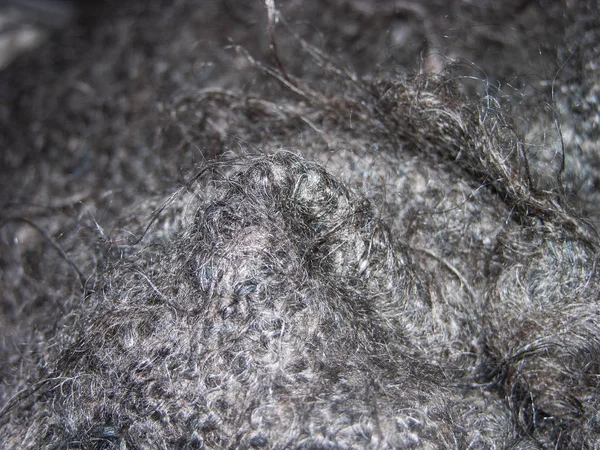 Fragment Old Worn Shawl Medicinal Steppe Goat Made Hand Knitting — ストック写真